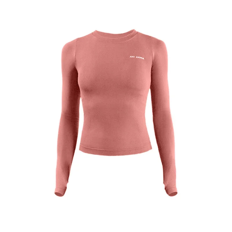 Long Sleeve Yoga Crop Top - Only Vibes