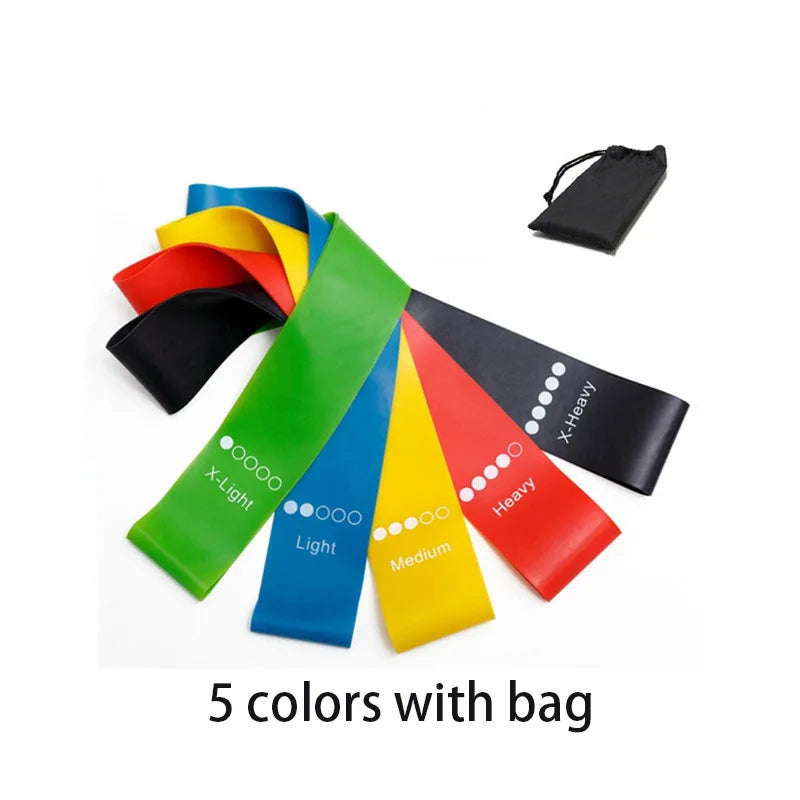 5-Piece Yoga Resistance Band Set - Only Vibes