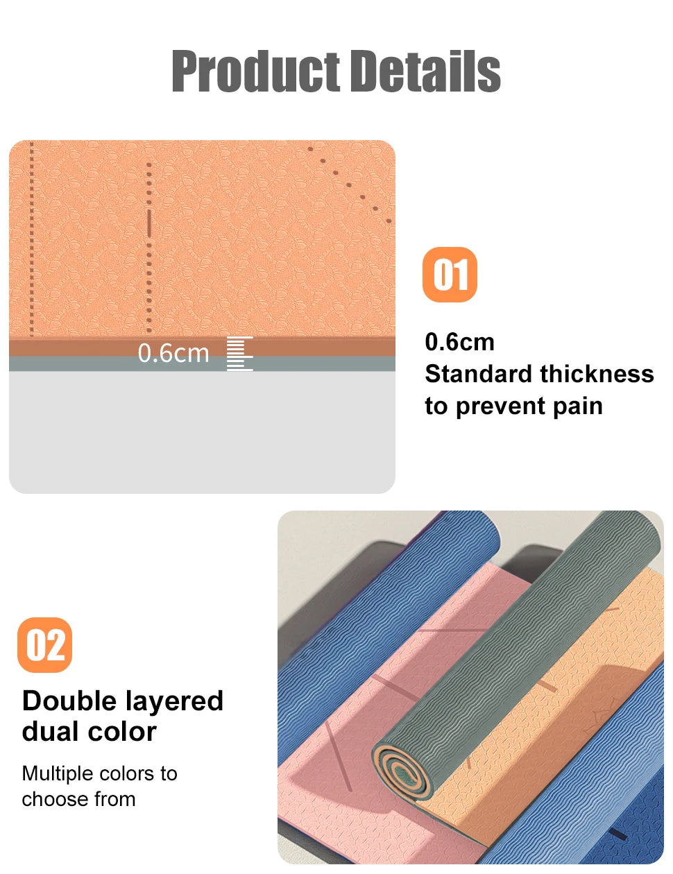 Eco Non-Slip Yoga Mat with Bag - Only Vibes