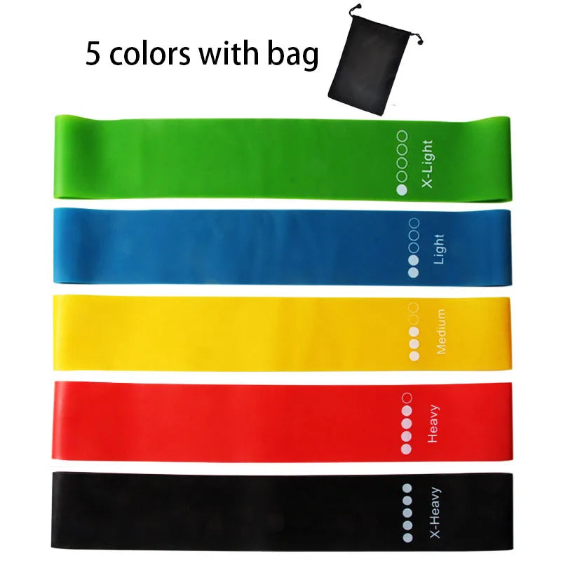5-Piece Yoga Resistance Band Set - Only Vibes