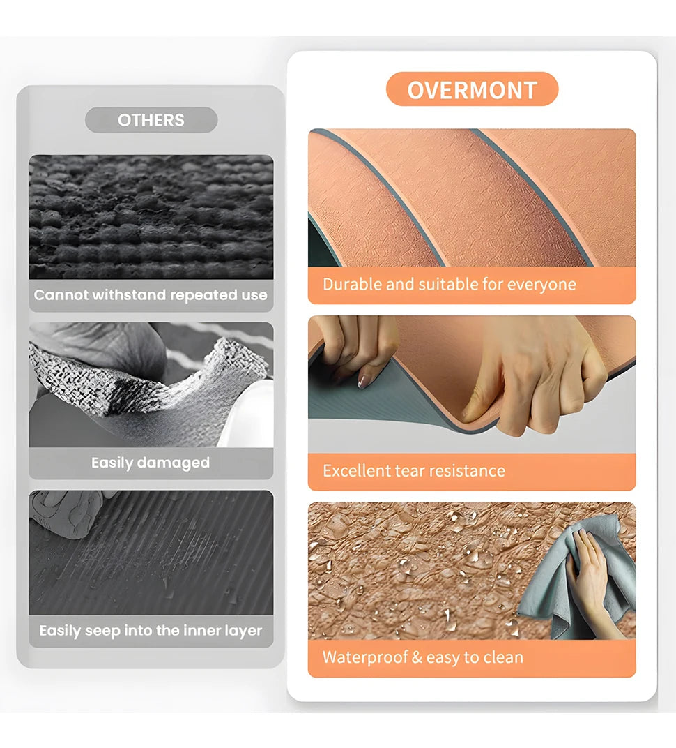 Eco Non-Slip Yoga Mat with Bag - Only Vibes