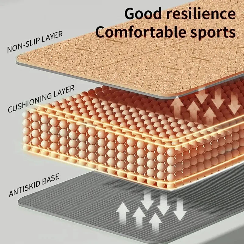 Eco Non-Slip Yoga Mat with Bag - Only Vibes