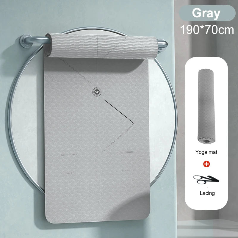 Non-Slip TPE Yoga Mat (190CM) - Only Vibes