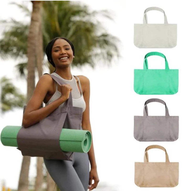 Collapsible Yoga Mat Tote Bag - Only Vibes