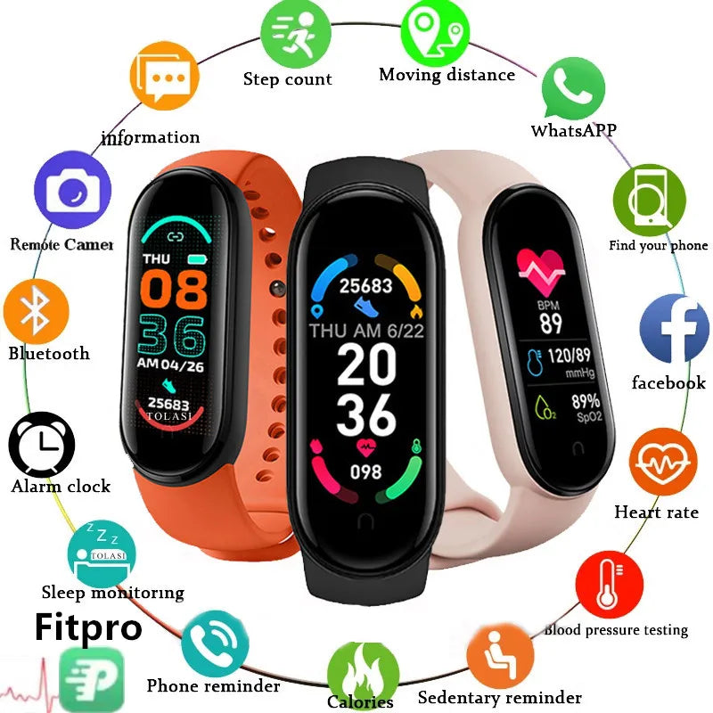 M6 Fitness Smartwatch - Only Vibes