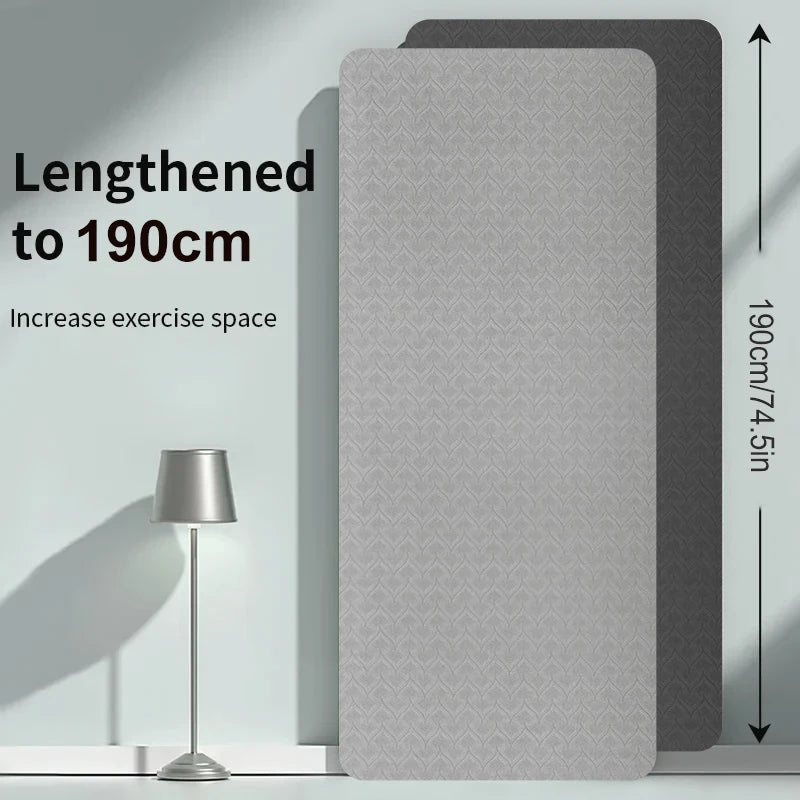 Non-Slip TPE Yoga Mat (190CM) - Only Vibes