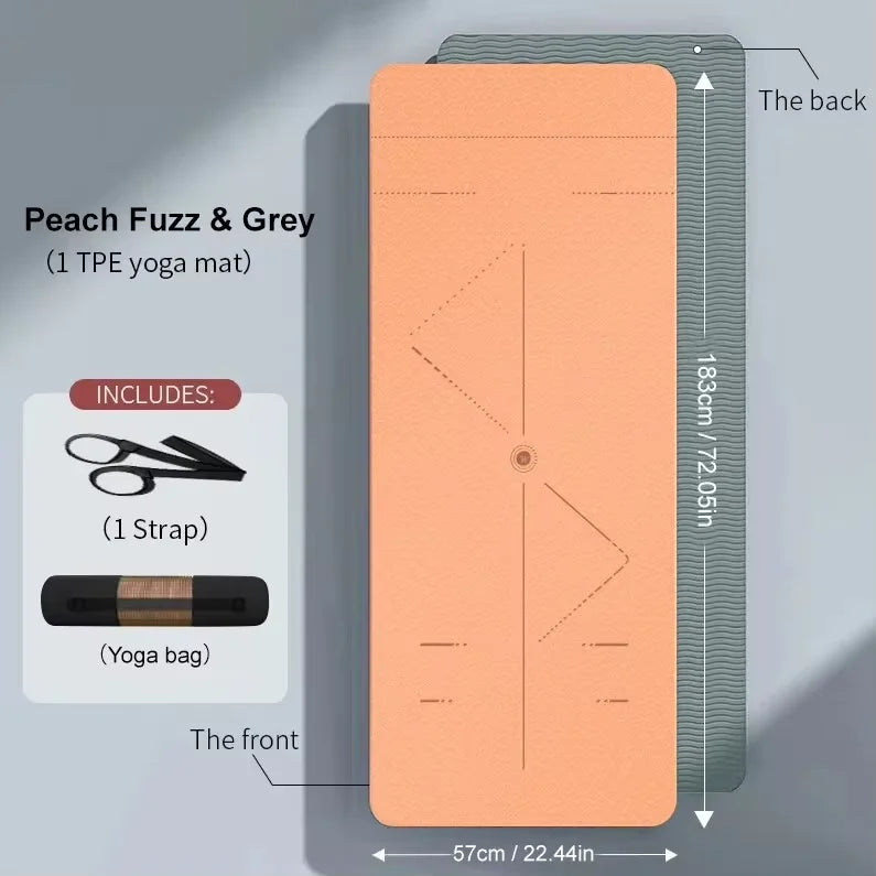 Eco Non-Slip Yoga Mat with Bag - Only Vibes