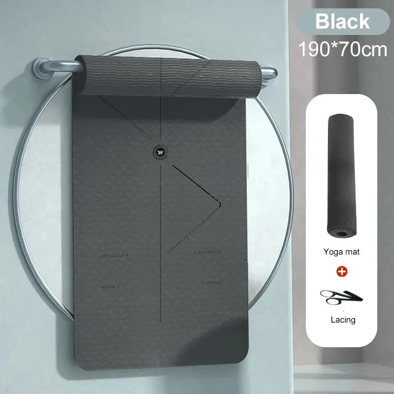 Non-Slip TPE Yoga Mat (190CM) - Only Vibes