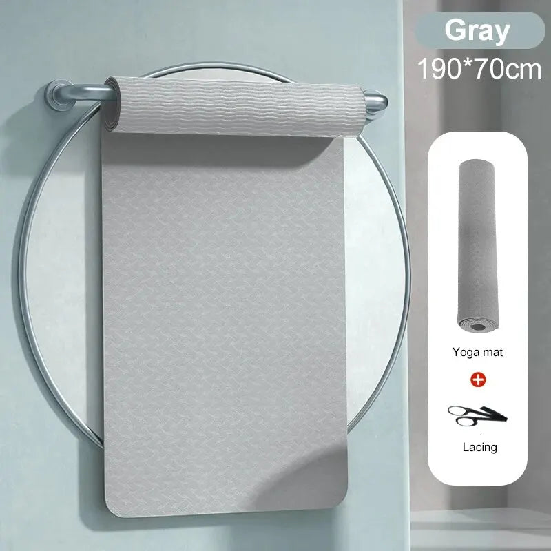 Non-Slip TPE Yoga Mat (190CM) - Only Vibes