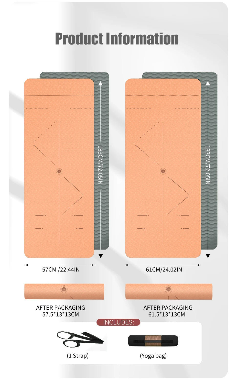 Eco Non-Slip Yoga Mat with Bag - Only Vibes