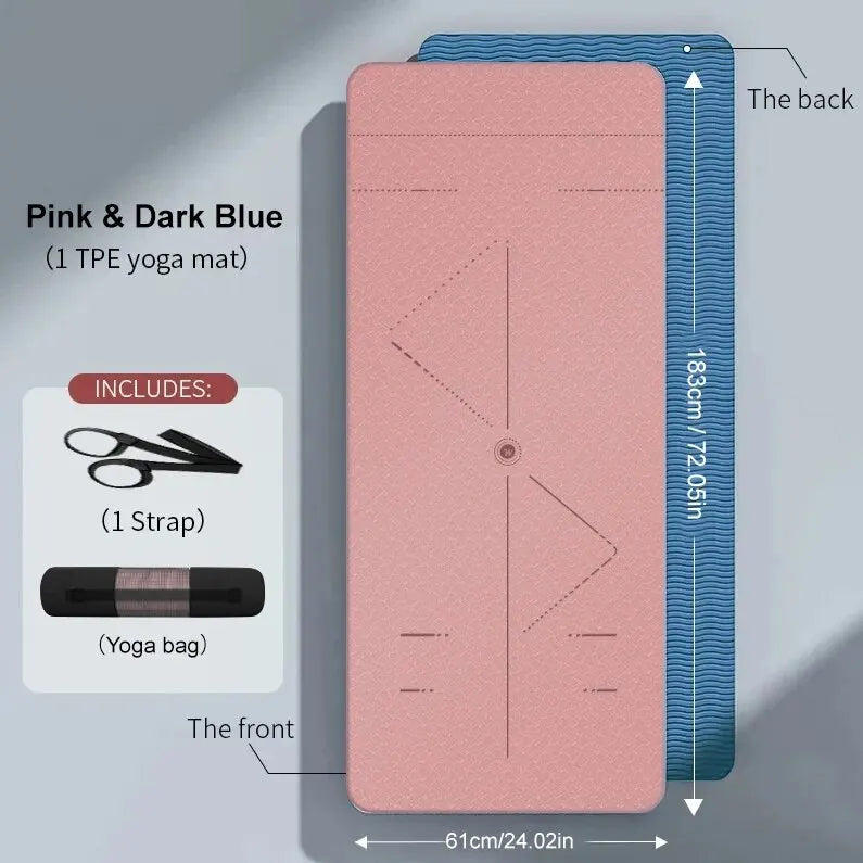 Eco Non-Slip Yoga Mat with Bag - Only Vibes