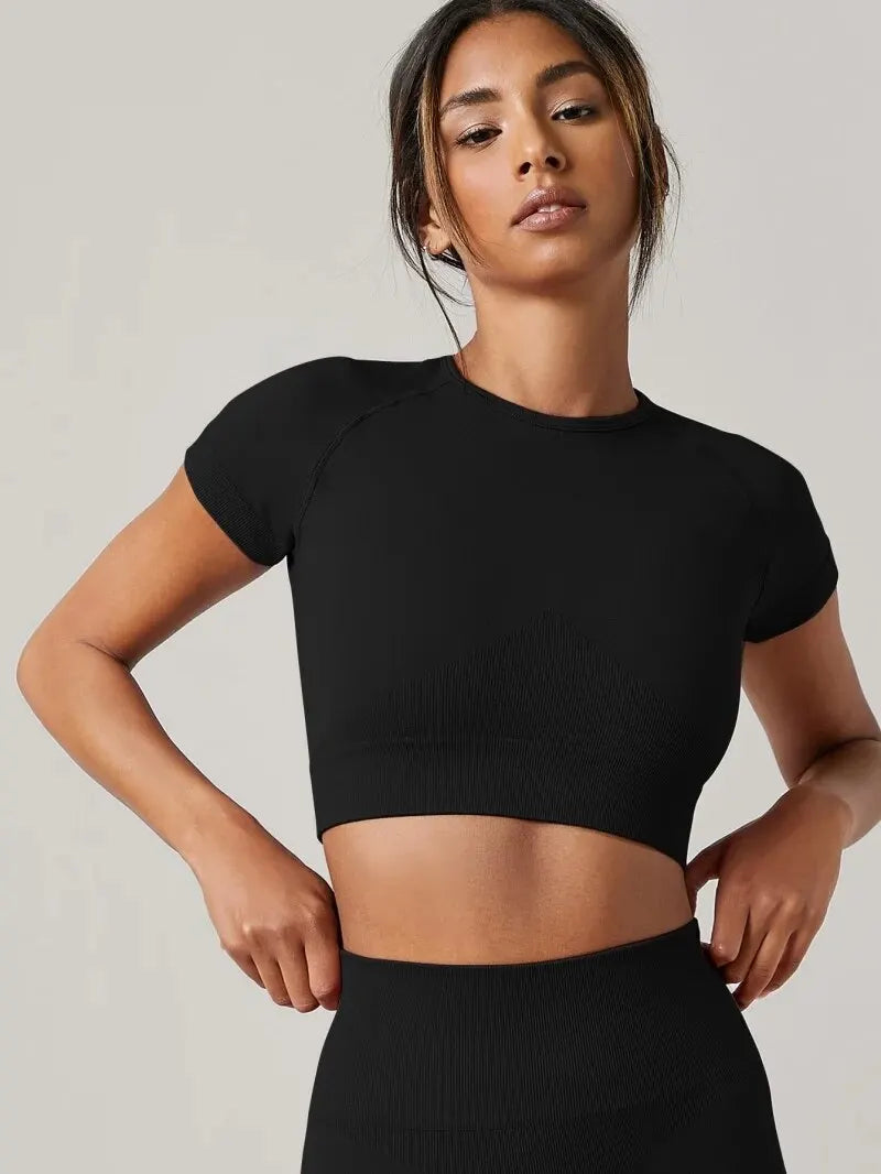 Seamless Yoga Sports Top - Only Vibes