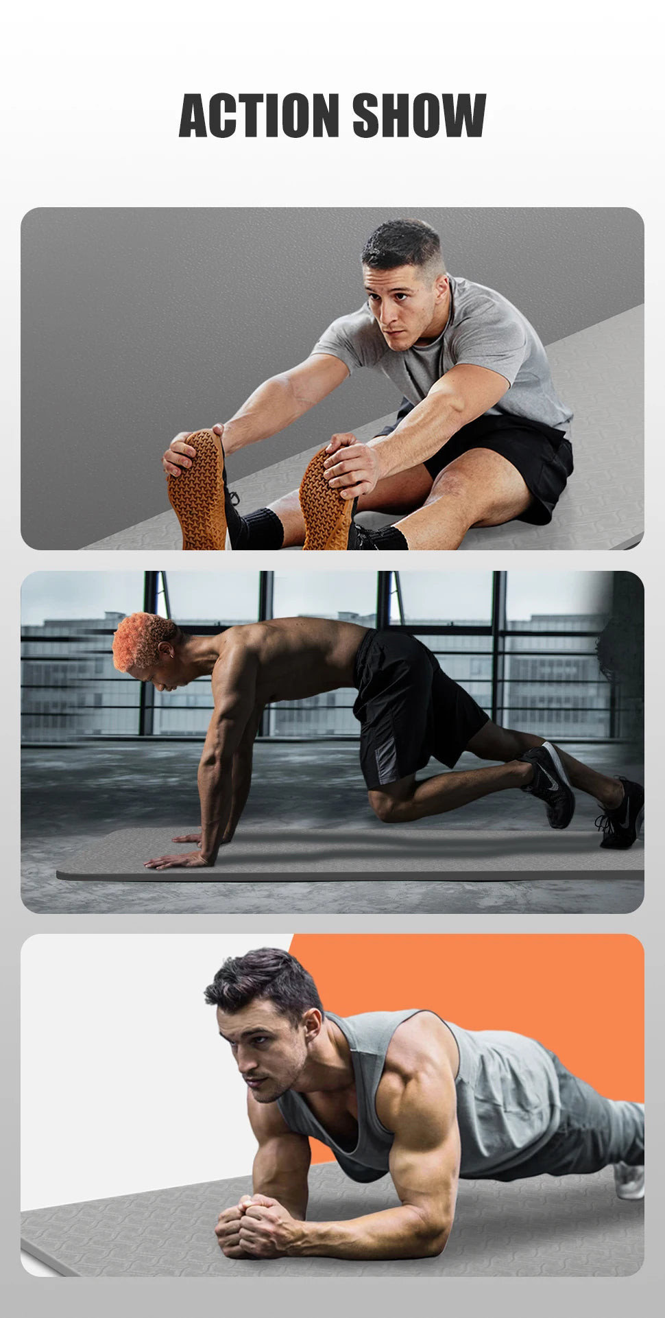 Non-Slip TPE Yoga Mat (190CM) - Only Vibes