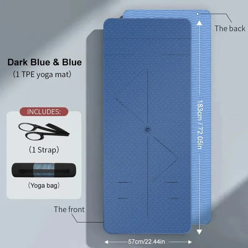 Eco Non-Slip Yoga Mat with Bag - Only Vibes