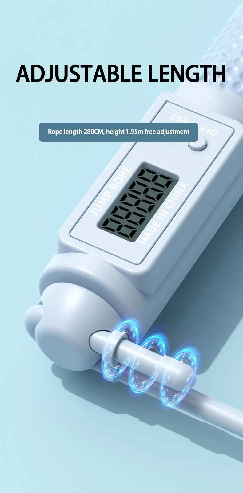 Smart Jump Rope with Counter - Only Vibes