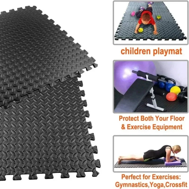 Non-Slip EVA Foam Floor Mats (16-Piece) - Only Vibes