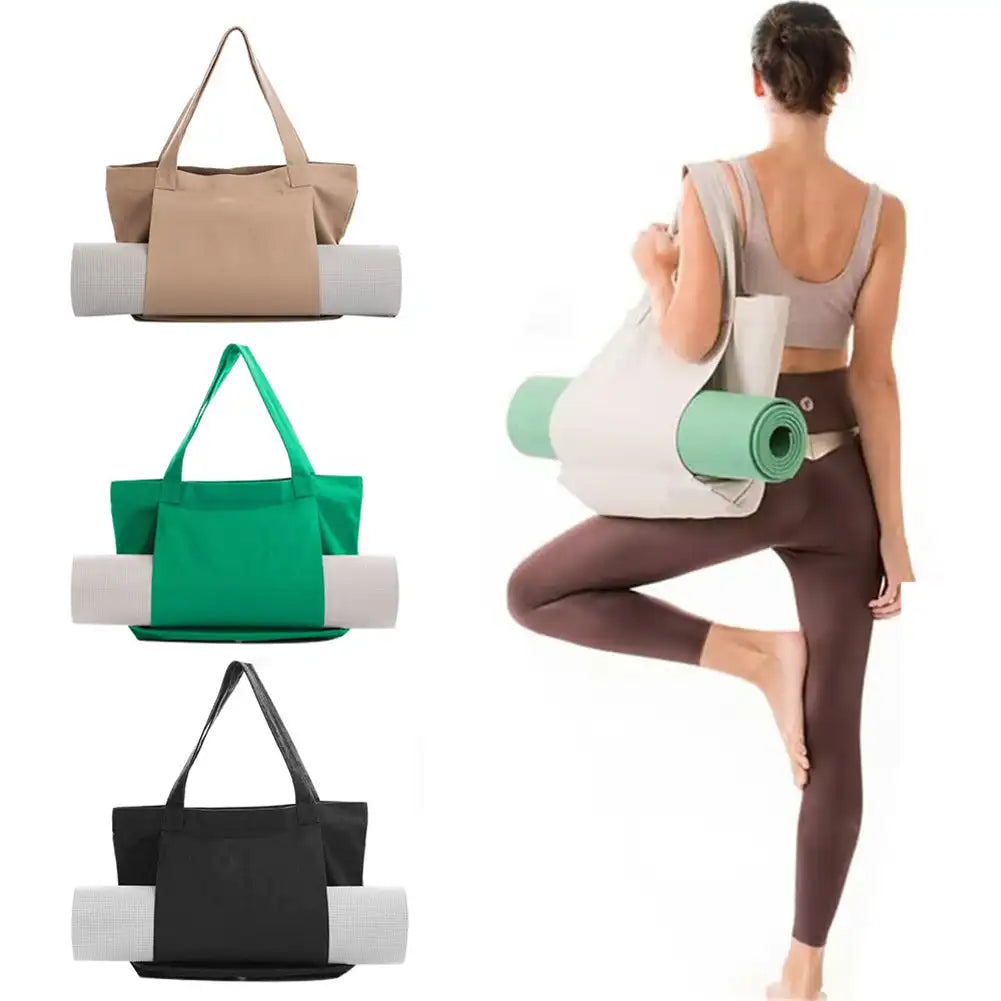 Collapsible Yoga Mat Tote Bag - Only Vibes