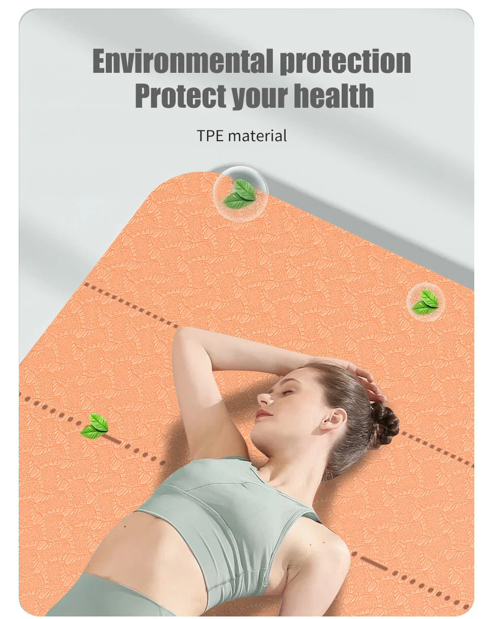 Eco Non-Slip Yoga Mat with Bag - Only Vibes