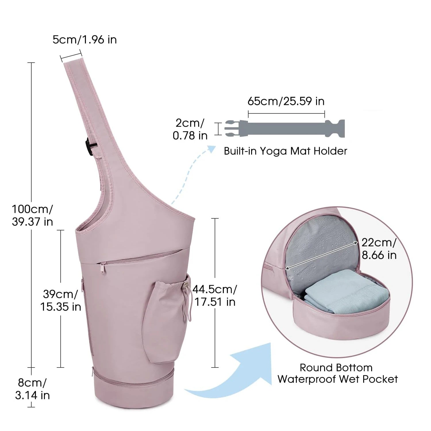 Waterproof Yoga Mat Tote - Only Vibes