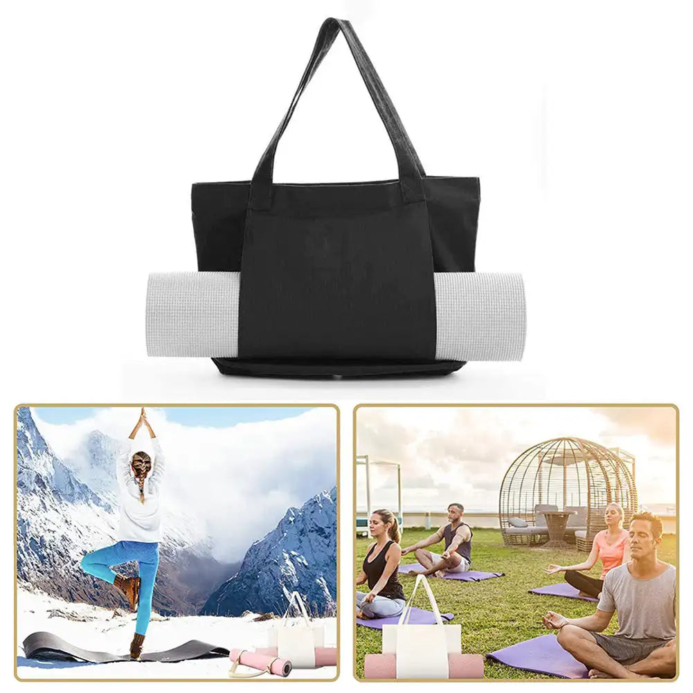 Collapsible Yoga Mat Tote Bag - Only Vibes