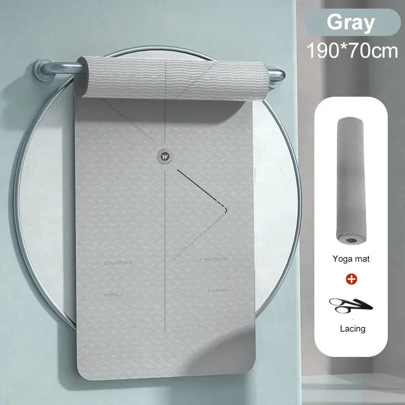 Non-Slip TPE Yoga Mat (190CM) - Only Vibes