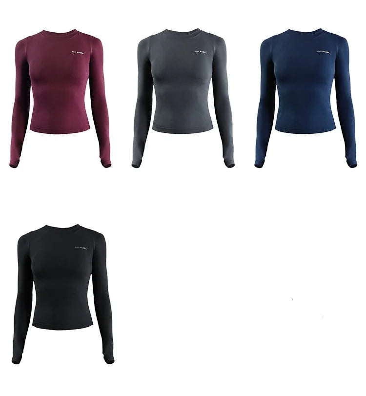 Long Sleeve Yoga Crop Top - Only Vibes