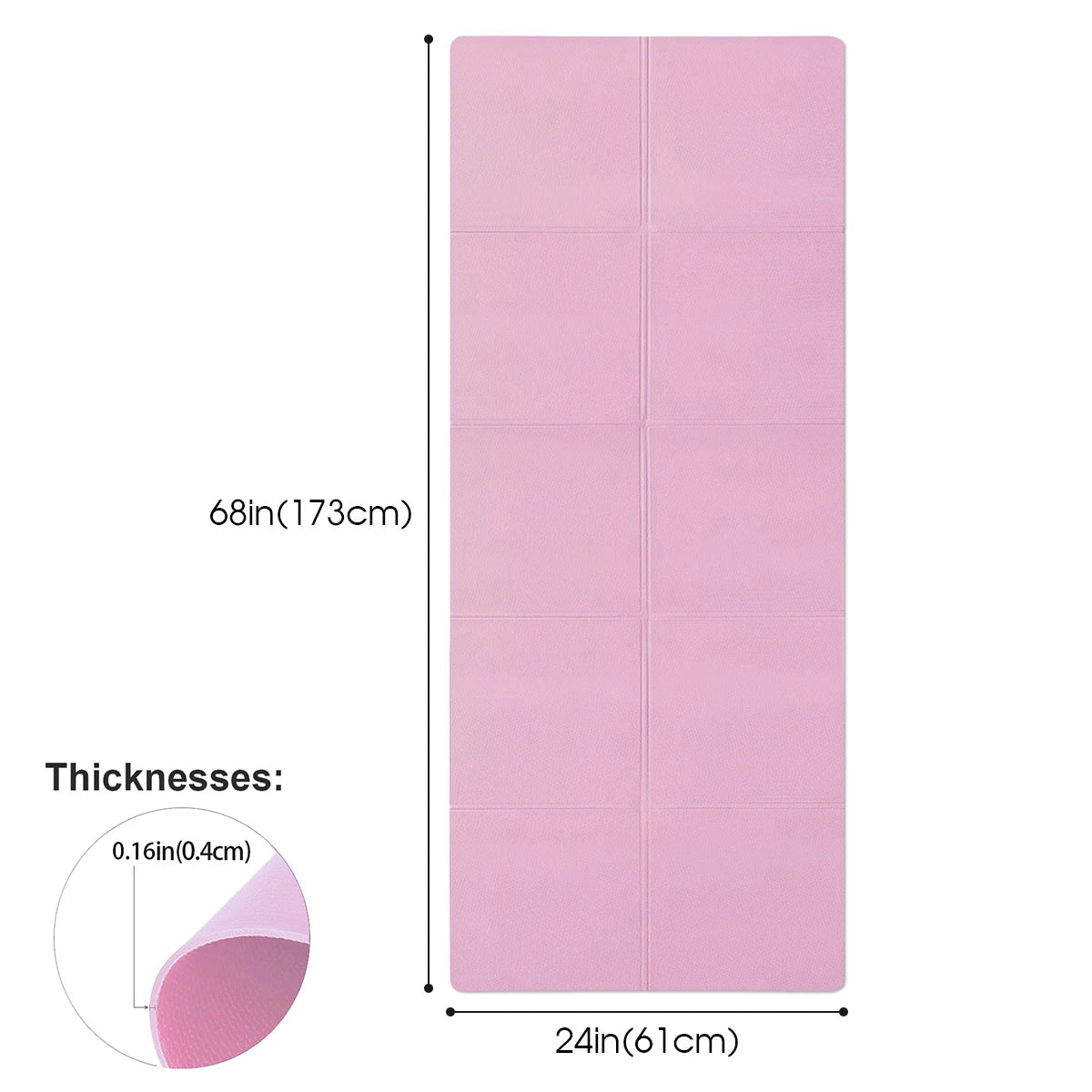 4MM Anti-Slip EVA Yoga Mat - Only Vibes