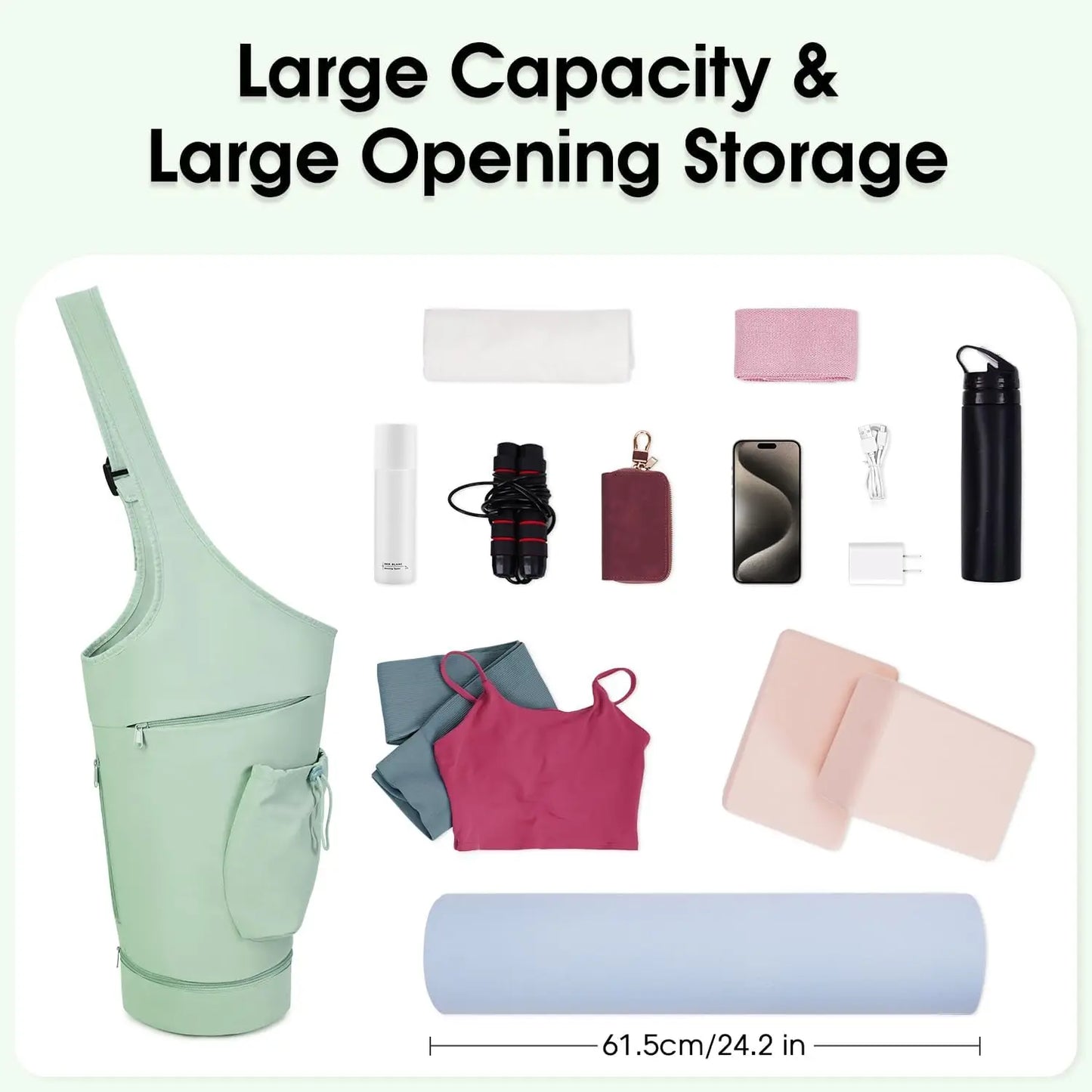 Waterproof Yoga Mat Tote - Only Vibes