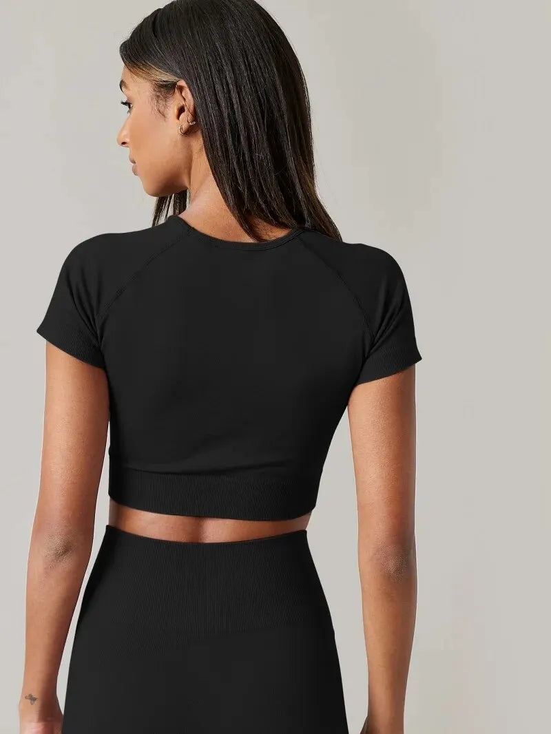 Seamless Yoga Sports Top - Only Vibes