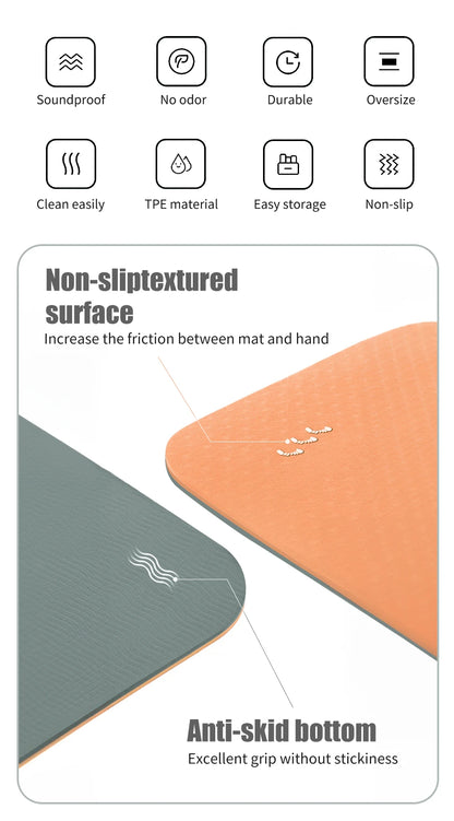 Eco Non-Slip Yoga Mat with Bag - Only Vibes