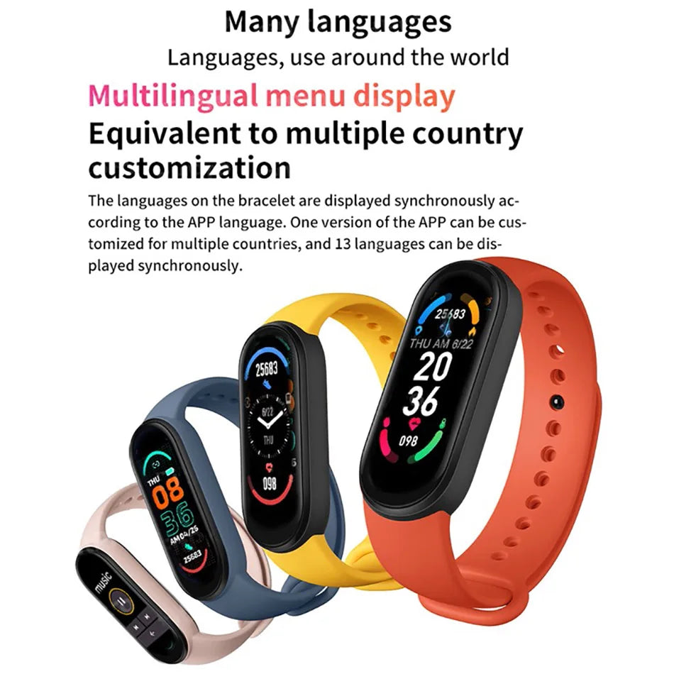 M6 Fitness Smartwatch - Only Vibes
