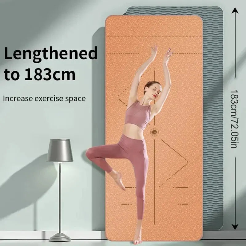 Eco Non-Slip Yoga Mat with Bag - Only Vibes