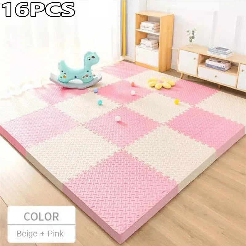 Non-Slip EVA Foam Floor Mats (16-Piece) - Only Vibes