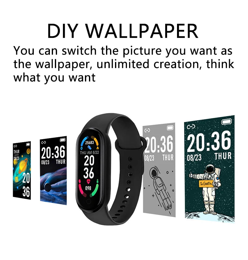 M6 Fitness Smartwatch - Only Vibes