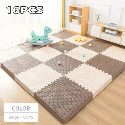 Non-Slip EVA Foam Floor Mats (16-Piece) - Only Vibes