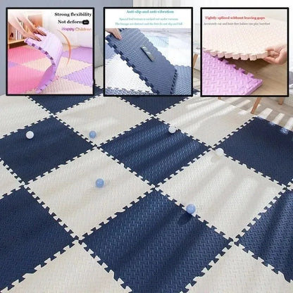 Non-Slip EVA Foam Floor Mats (16-Piece) - Only Vibes