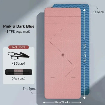 Eco Non-Slip Yoga Mat with Bag - Only Vibes